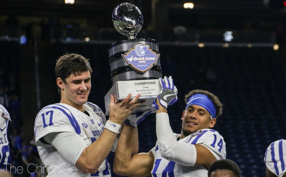 Duke's win in the 2017 Quick Lane Bowl marked the second victory in its latest bowl-win streak.