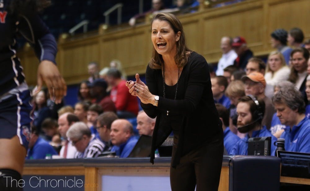 Head coach Joanne P. McCallie will look to bounce back after last year's Blue Devils suffered through the program's worst season since 1993