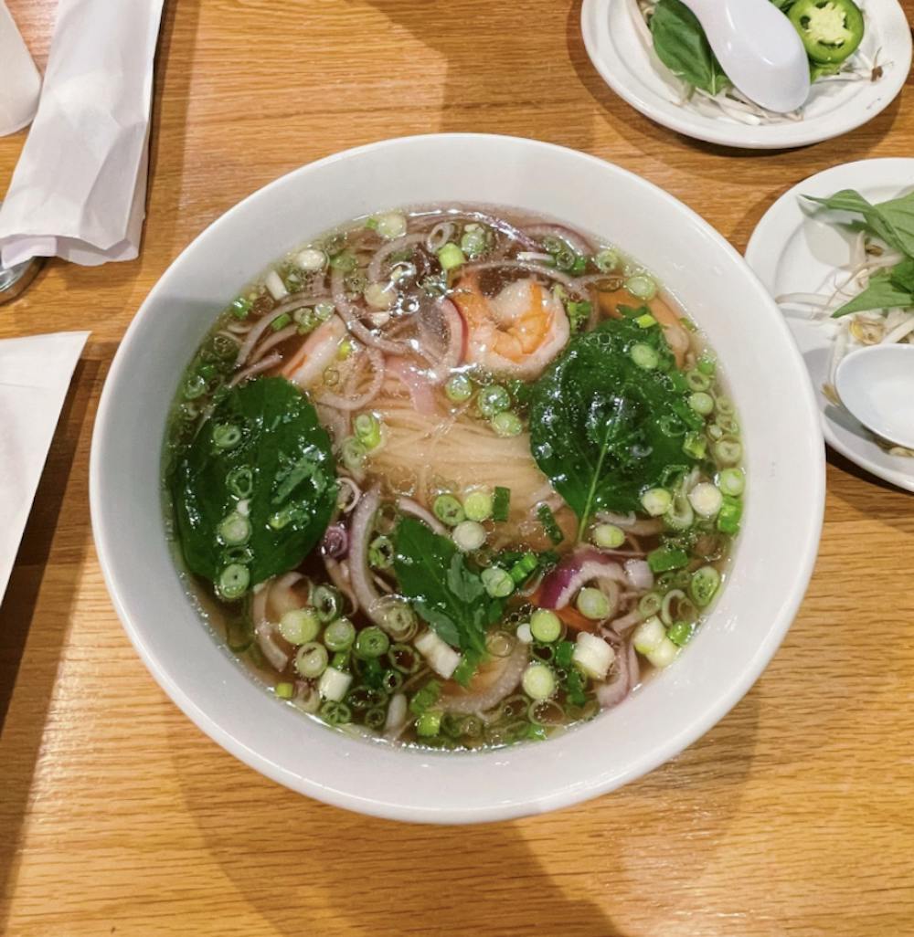 Shrimp pho at Secrets Pho & Noodle Bar. 