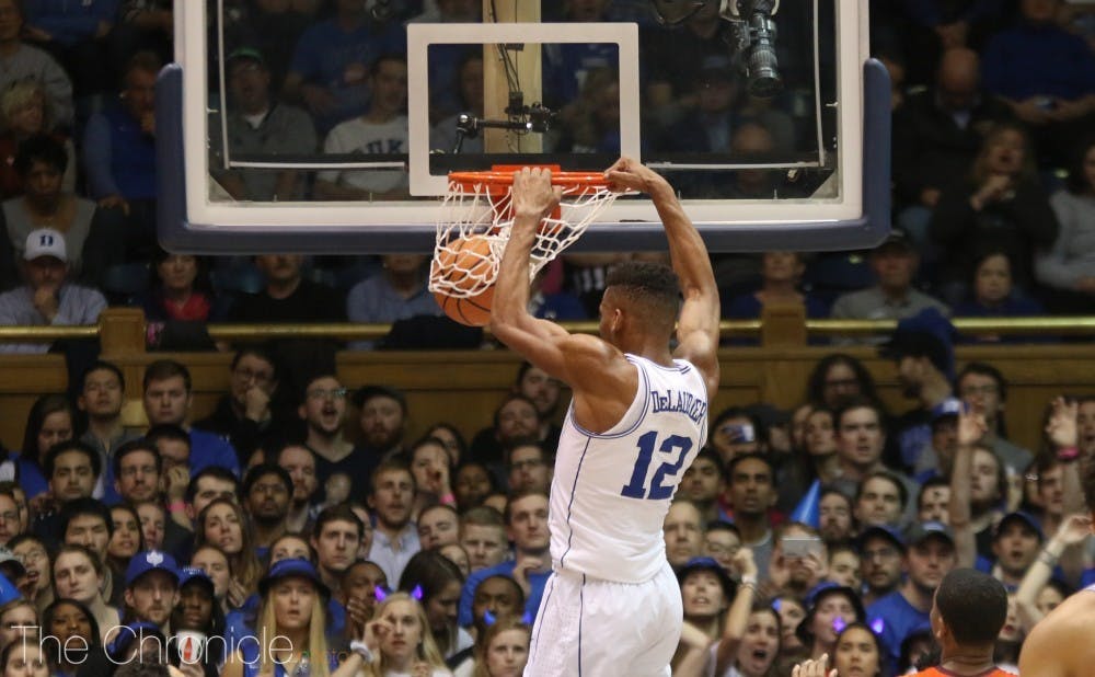 DeLaurier was a force on the boards off the bench for Duke. 
