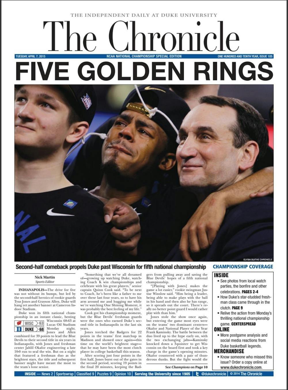 Five golden rings