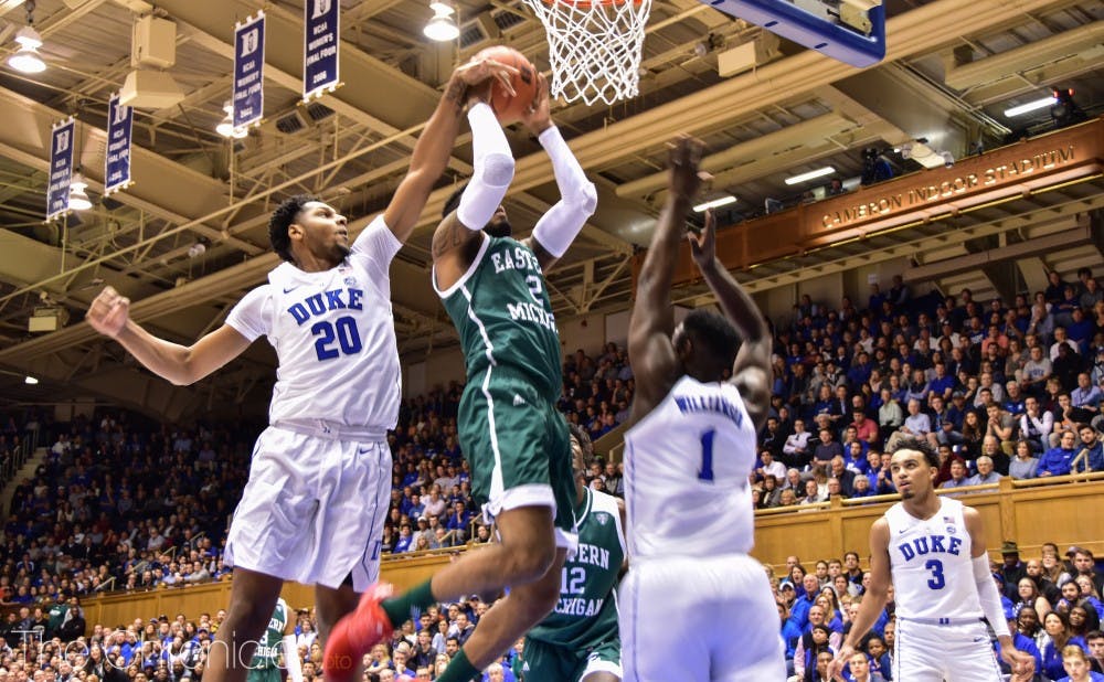 <p>Marques Bolden is another Blue Devil needing to stay out of foul trouble during the upcoming invitational.</p>