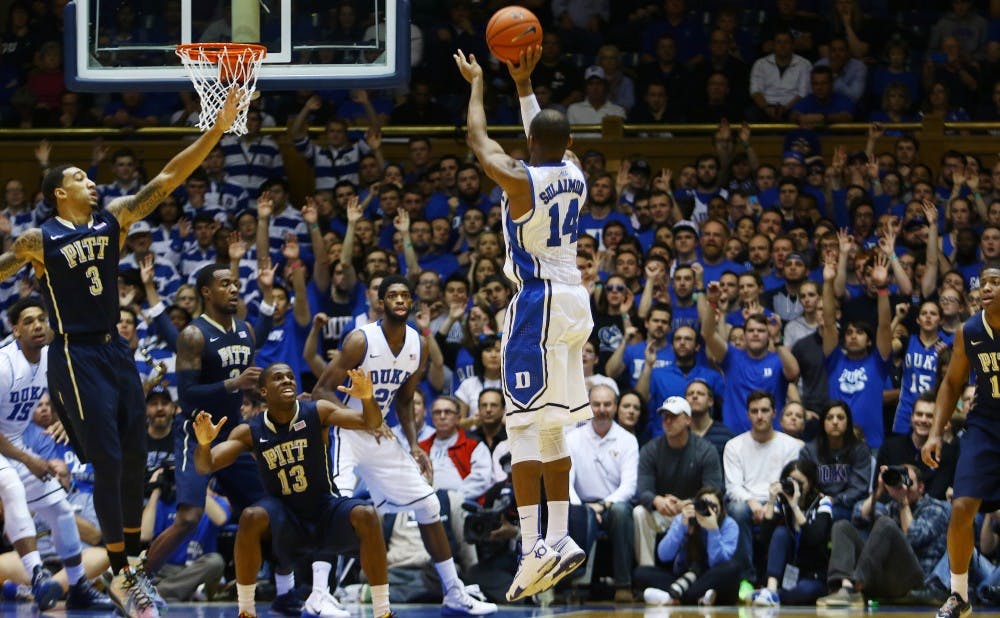 Junior Rasheed Sulaimon connected on all three of his 3-pointers in the first half to fuel the Blue Devils.