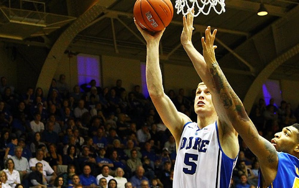 Mason Plumlee and the Blue Devils will look to avenge last season's loss to Temple.