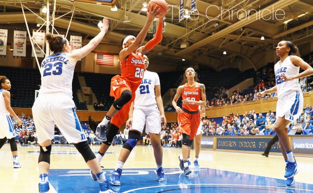 The Blue Devils contained a dangerous Syracuse offense that averages more than 80 points per contest.&nbsp;