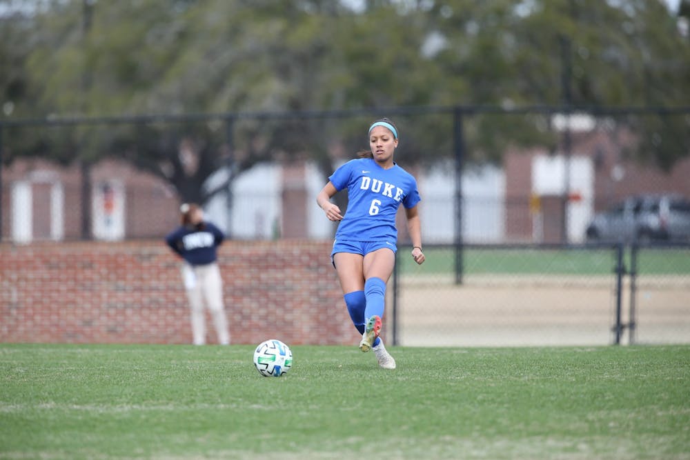Graduate student Caitlin Cosme scored the game-winning goal on a free kick in the 69th minute of play. 