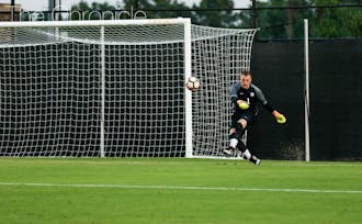 Graduate student Robert Moewes made six saves Friday&nbsp;but was unable to keep a potent Virginia Tech offense off the board.