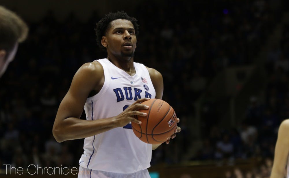 Marques Bolden will be important for the Blue Devils Saturday.