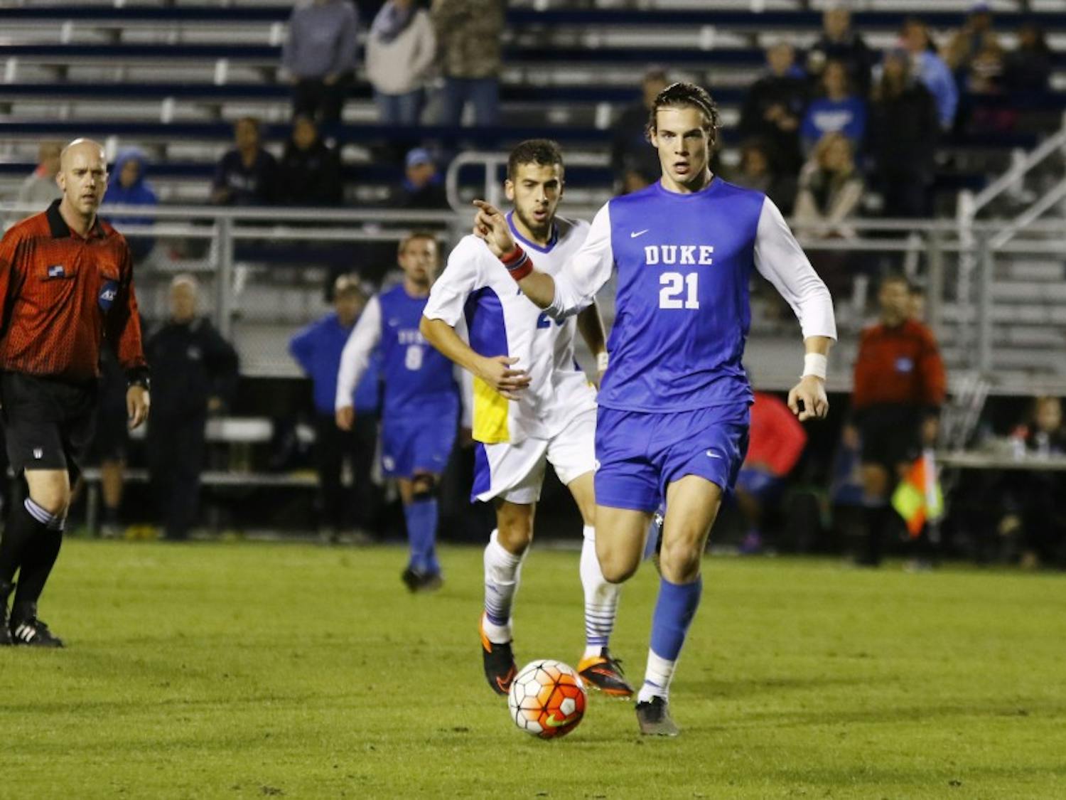 Sophomore Markus Fjørtoft and the Blue Devils built momentum Monday with a win against No. 23 Hofstra and will attempt to take down their second consecutive ranked opponent Saturday at No. 7 Notre Dame.