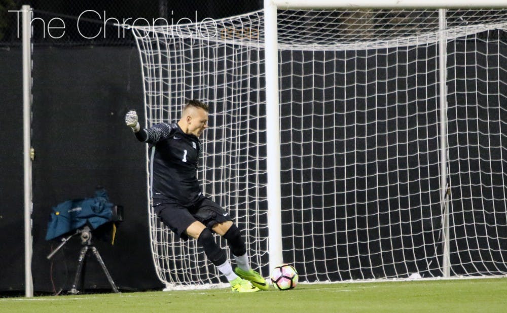Graduate student goalkeeper Robert Moewes notched his second shutout of the season Tuesday night.