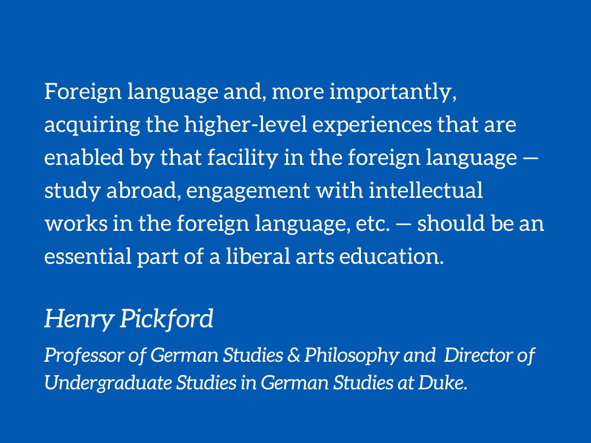 A defense of the foreign language requirement The Chronicle