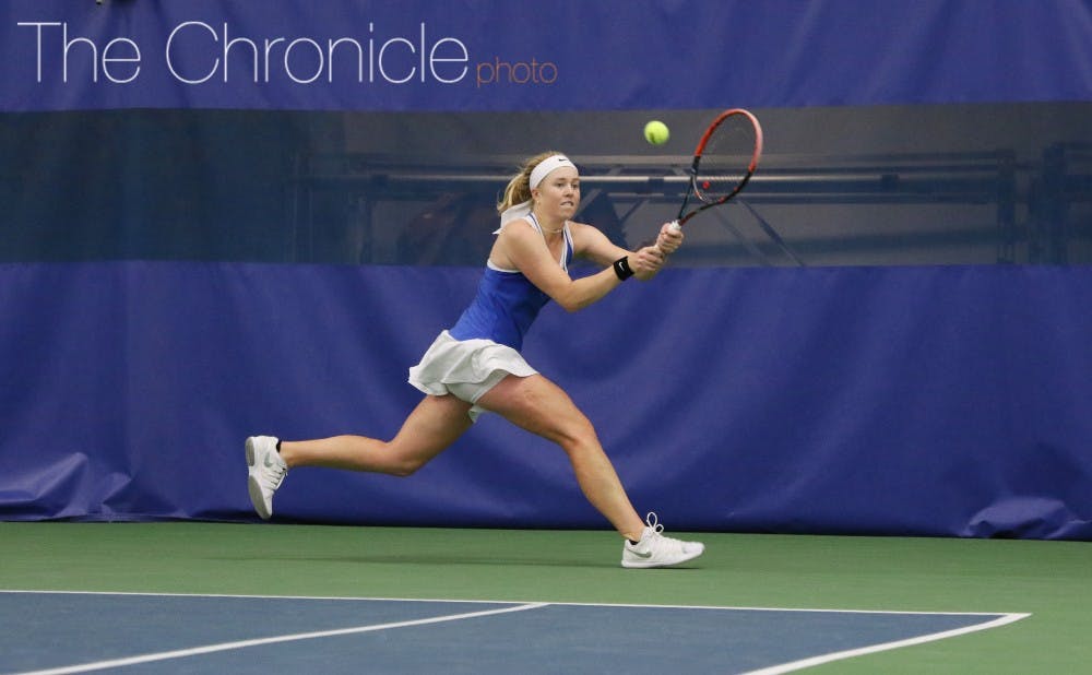 Sophomore Kaitlyn McCarthy completed the first perfect ACC singles slate in&nbsp;Blue Devil program history.&nbsp;