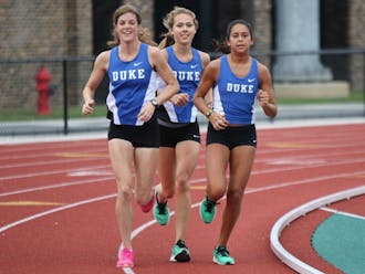 Madison Granger, Anima Banks and Sheridan Wilbur were the fastest three Blue Devils across the line Saturday, helping Duke to a 26th-place finish.