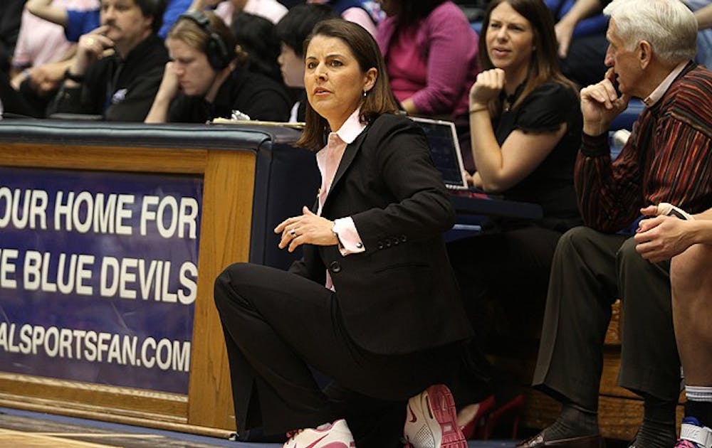 Duke women's basketball head coach Joanne P. McCallie will have the chance to make an impression on four recruits this weekend.
