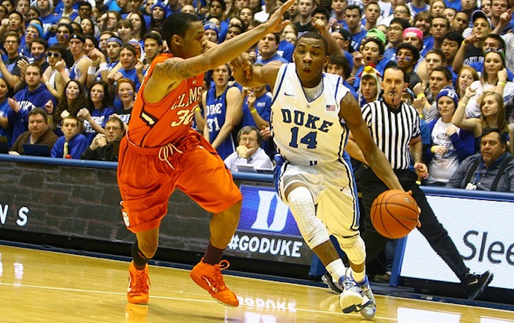 Freshman Rasheed Sulaimon did not start against Georgia Tech last week, but will play against the Hurricanes Wednesday.
