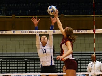 Sophia Dunworth led Duke with 12 kills against Penn State and was named to the Regional All-Tournament team.