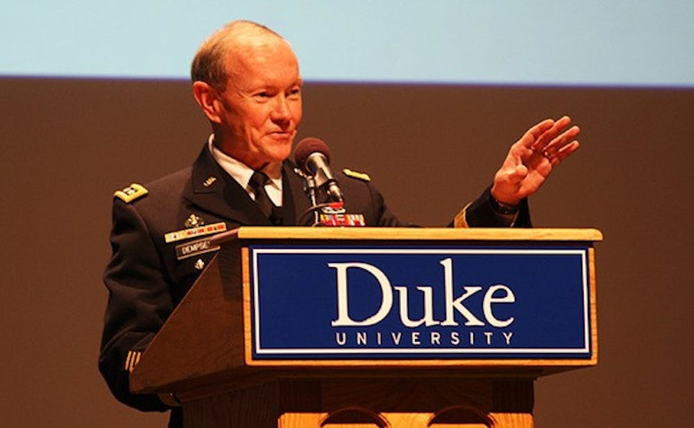 Gen. Martin Dempsey will speak at the Class of 2014's commencement ceremony.