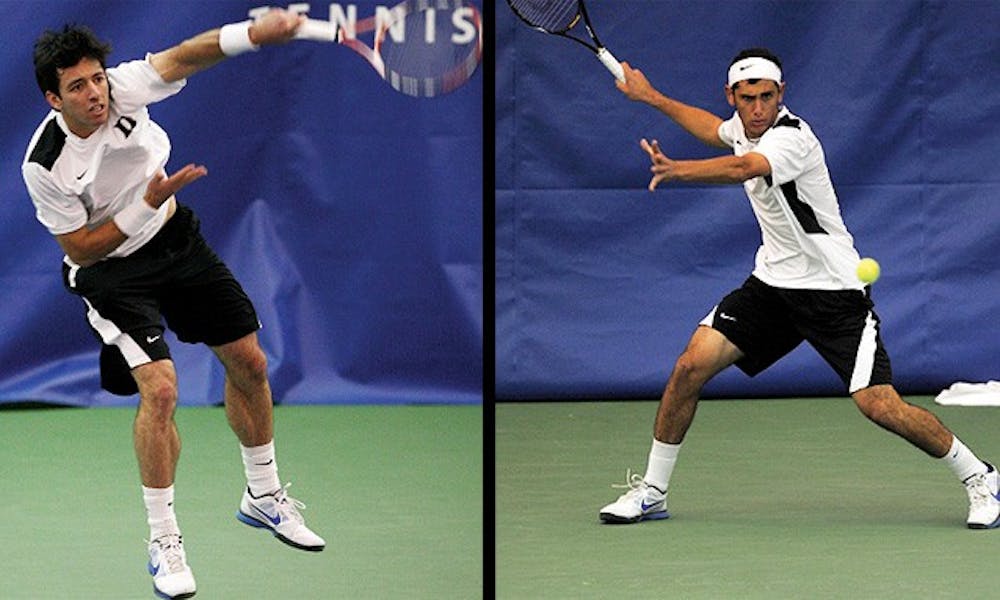 Henrique Cunha and Fred Saba will team up to form Duke’s new top doubles pair for the 2012 season.