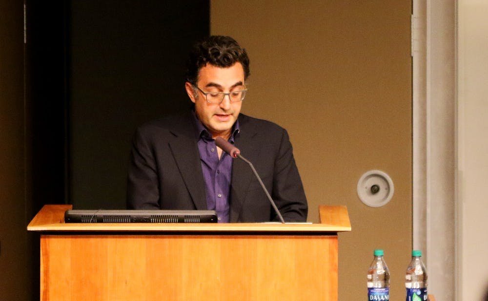 In a talk Tuesday night, journalist Maziar Bahari discussed American-Iranian relations and his confinement in 2009 after covering the Iranian presidential election.
