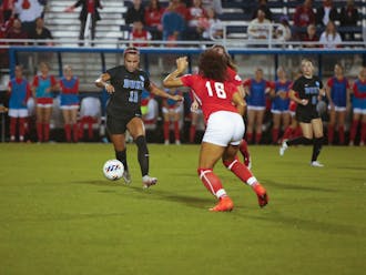 Michelle Cooper netted two goals to help Duke advance to the NCAA tournament's second round.