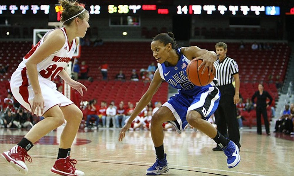 Senior Jasmine Thomas, who had 14 points and eight rebounds against Wisconsin, will lead a Duke team that hopes to overcome a sluggish offense against Texas A&amp;M.