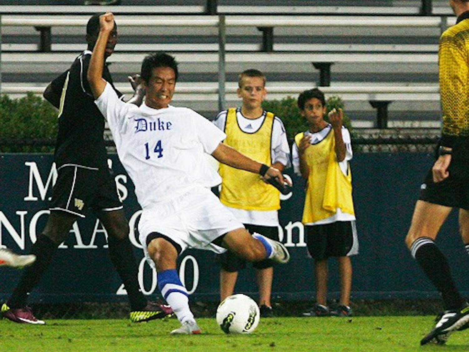 Senior Joe Pak scored his first career goal for the Blue Devils Friday in the 82nd minute.