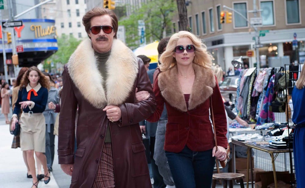 (Left to right) Will Ferrell is Ron Burgundy and Christina Applegate is Veronica Corningstone in ANCHORMAN 2: THE LEGEND CONTINUES to be released by Paramount Pictures.A2-19322Rv2