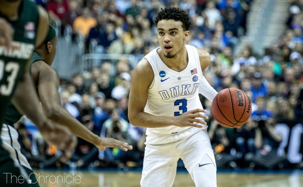 Tre Jones could've followed in his brother's footsteps. Instead, he'll return to Durham for a second collegiate season.