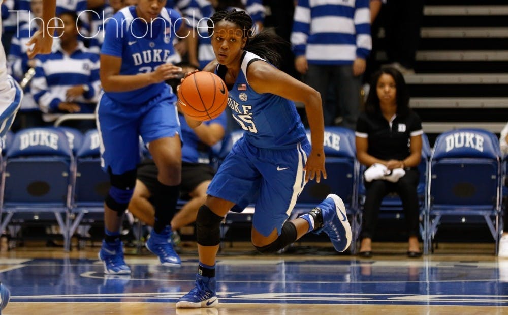 <p>Kyra Lambert is one of the quickest guards in the ACC and is at her best running the fast break in the open court.</p>
