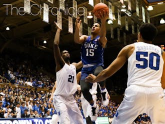 Freshman Frank Jackson was one of the stars Saturday night during Countdown to Craziness.&nbsp;
