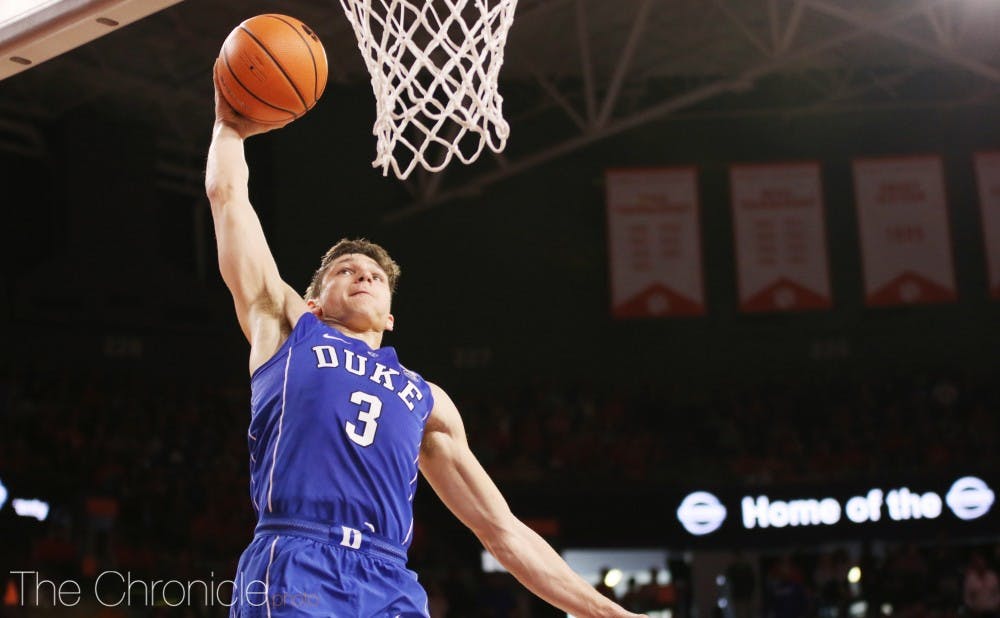 <p>Grayson Allen scored 17 points in the first half, but was much quieter after the break.</p>