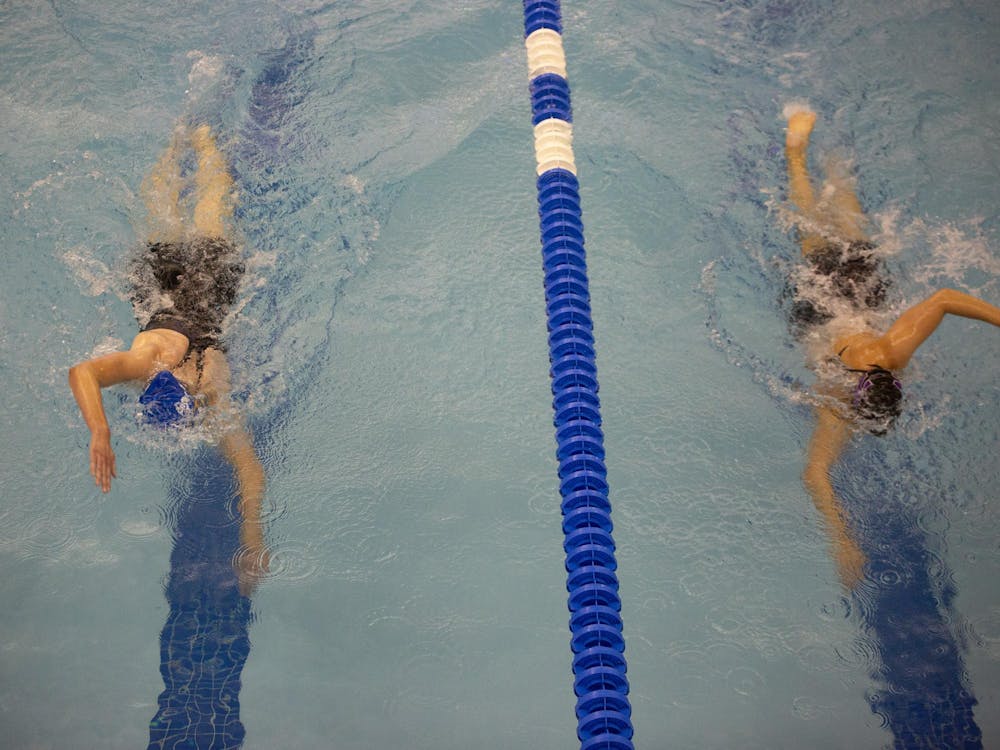 The Blue Devil women beat Northwestern 194-137.