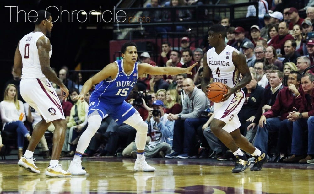 <p>Dwayne Bacon led Florida State to the No. 3 seed in the West, but the Seminoles could be prone to early exit after going just 3-6 on the road in the regular season.</p>