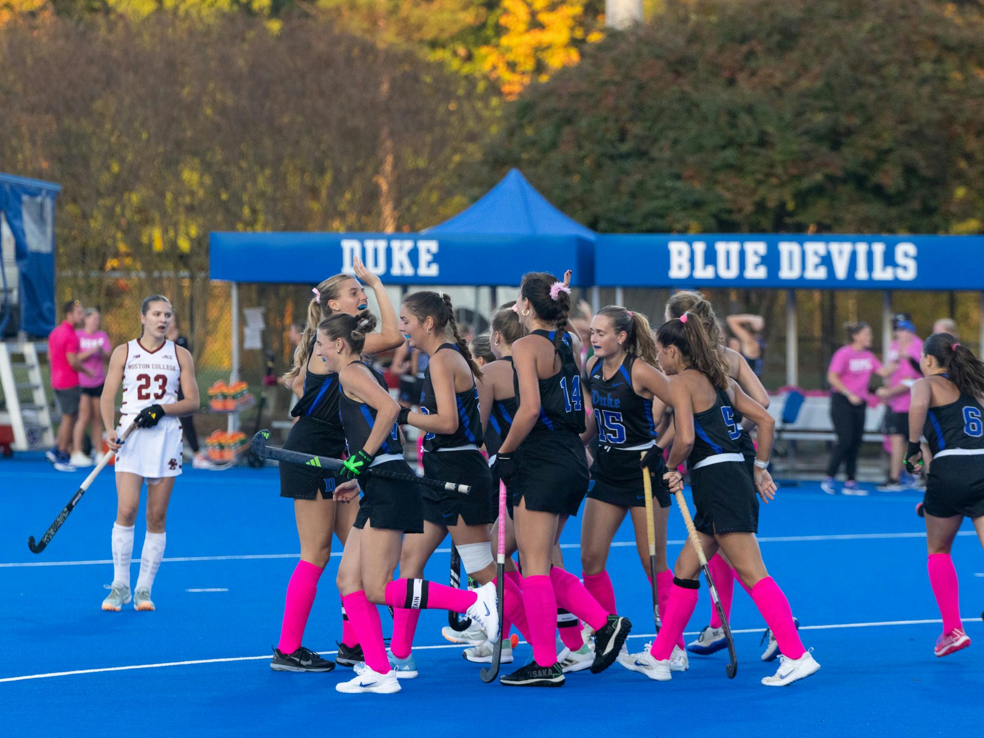 No. 10 Duke field hockey shuts out No. 9 Boston College, earns 7th