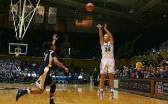Senior Tricia Liston broke Duke's all-time record for 3-pointers made in the Blue Devils' 111-67 victory against Pittsburgh.