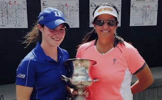 Freshman Leona Maguire—the No. 1 women’s golfer in the nation—was presented with the Outstanding Freshman Award this weekend.