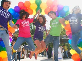 The LGBT community took over the Bryan Center Plaza Friday to promote awareness of LGBT issues and give away Love=Love T-shirts.