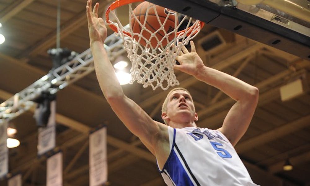 Freshman Mason Plumlee’s athleticism and passing ability, not to mention his 6-foot-10 frame, make him a dangerous scorer.