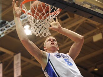 Freshman Mason Plumlee’s athleticism and passing ability, not to mention his 6-foot-10 frame, make him a dangerous scorer.