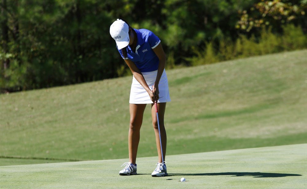<p>Junior Sandy Choi paced Duke at the NCAA regional by finishing&nbsp;tied for fourth individually.&nbsp;</p>