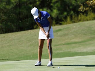 Junior Sandy Choi paced Duke at the NCAA regional by finishing&nbsp;tied for fourth individually.&nbsp;