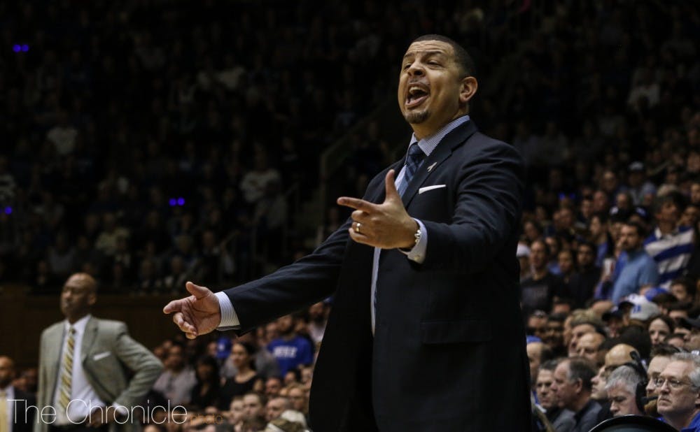 <p>Jeff Capel served as the head coach Saturday with Mike Krzyzewski out due to a virus.</p>