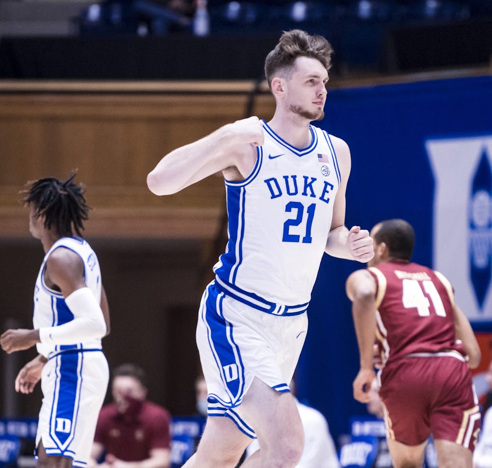 Matthew Hurt leads the ACC in scoring with 18.5 points per game.