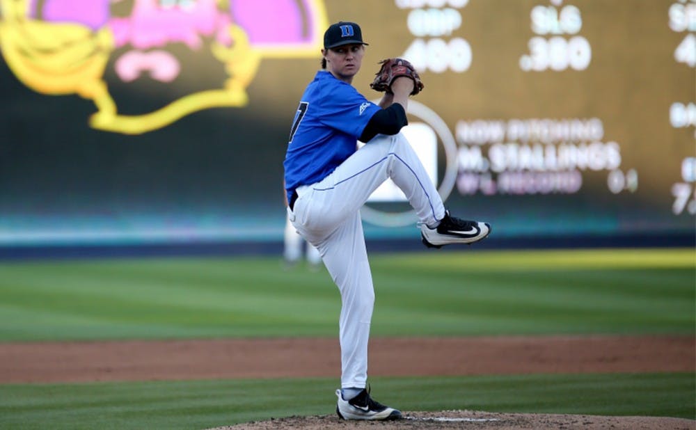 Sophomore closer Mitch Stallings induced a game-ending double play for his sixth save of the season as Duke beat Virginia Tech 3-1 Sunday to claim the series victory.
