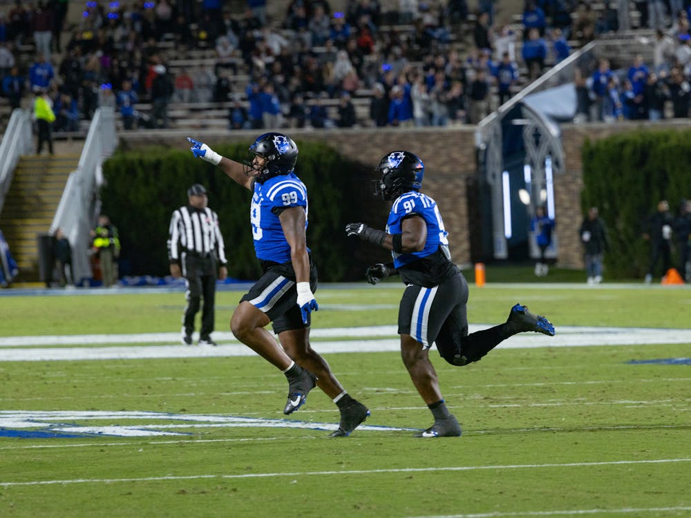 Junior Aaron Hall recorded one of Duke's six sacks against Florida State.