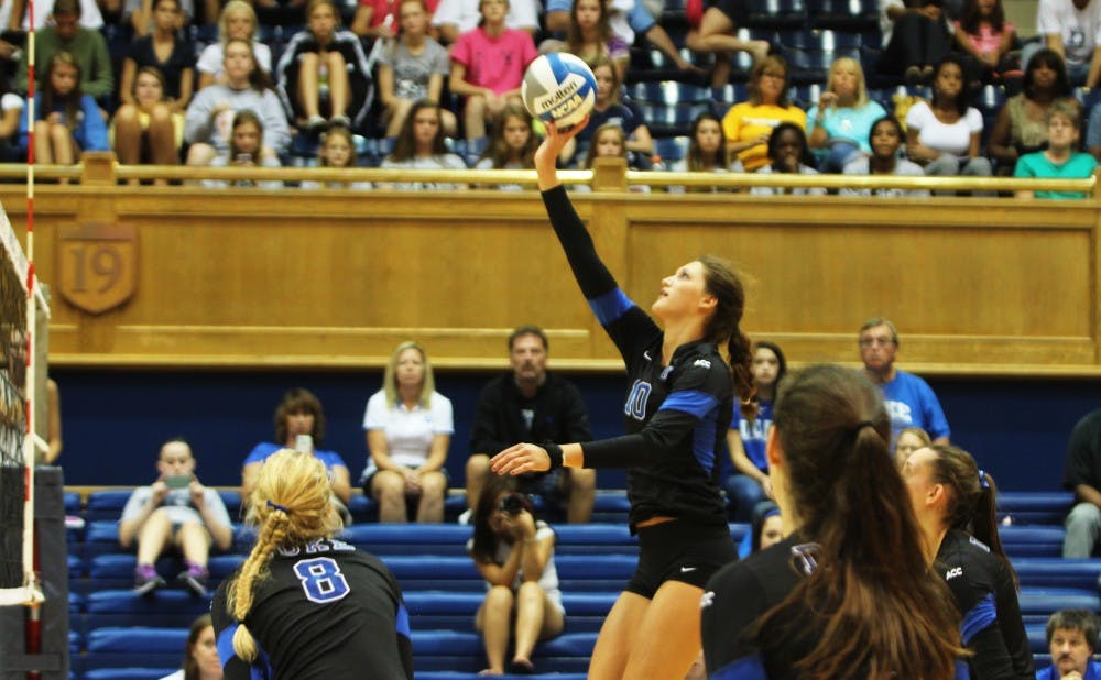 Sophomore Elizabeth Campbell led Duke with 25 kills in a win against South Carolina.