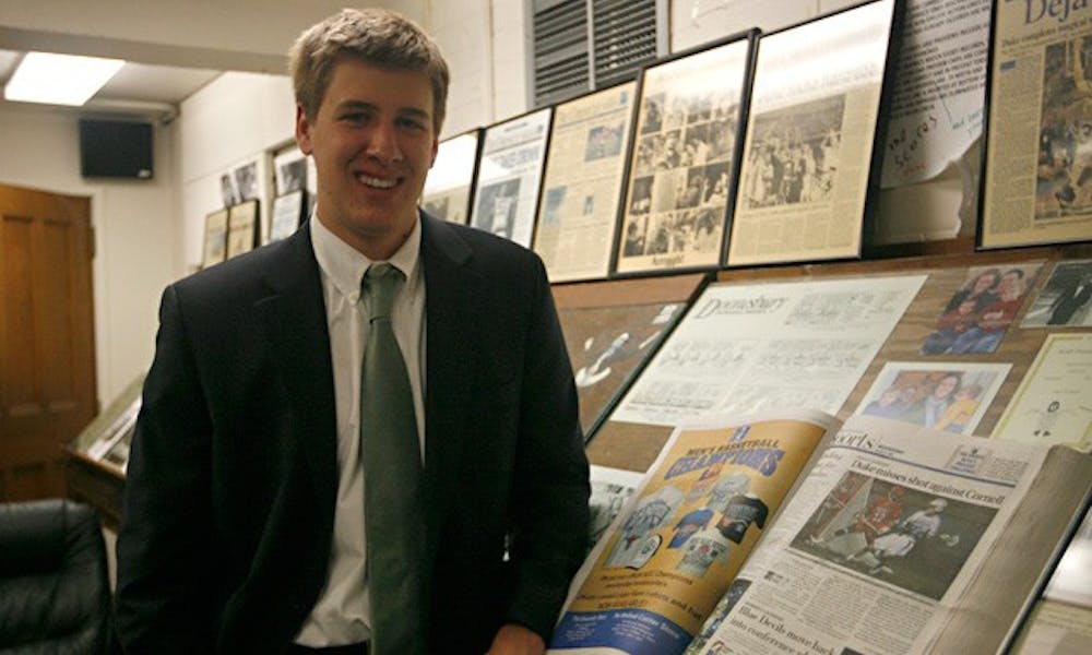 Sophomore Andy Moore will take over as sports editor of Volume 106 of The Chronicle this May.
