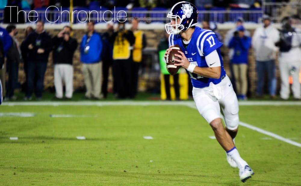 Daniel Jones and the Blue Devils were one of several ACC teams to pull off major upsets&nbsp;last week.&nbsp;