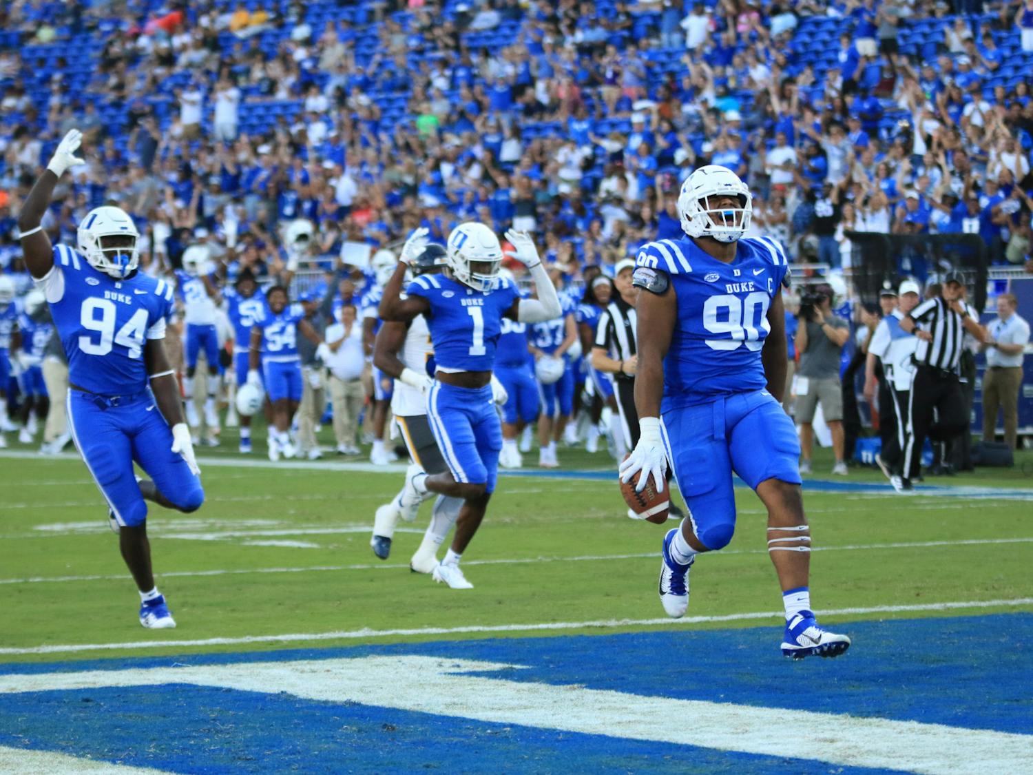 Duke dominated in the first half against North Carolina A&amp;T, jumping out to a 28-6 lead.