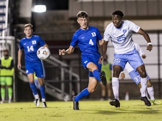 Freshman defender Lewis McGarvey has been one of the bright spots on a young Duke squad.